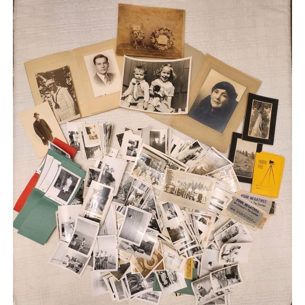400+ Lot of Vintage 1920s-1950s Portraits Family Candids Vacations Kids Babies
